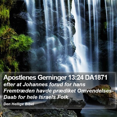 Apostlenes Gerninger 13:24 DA1871 Bible Verse Image