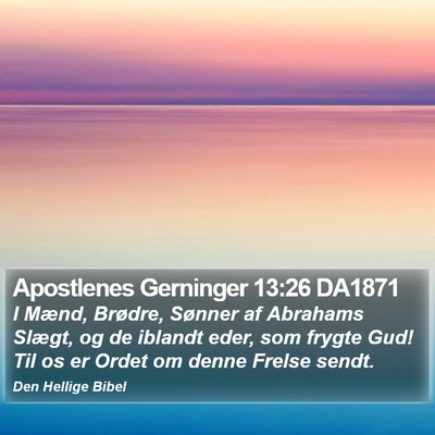 Apostlenes Gerninger 13:26 DA1871 Bible Verse Image