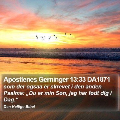 Apostlenes Gerninger 13:33 DA1871 Bible Verse Image