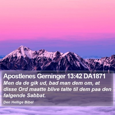 Apostlenes Gerninger 13:42 DA1871 Bible Verse Image