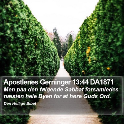 Apostlenes Gerninger 13:44 DA1871 Bible Verse Image