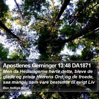 Apostlenes Gerninger 13:48 DA1871 Bible Verse Image
