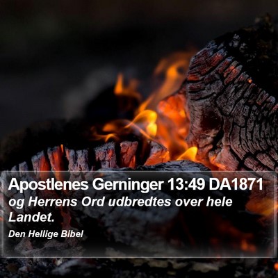 Apostlenes Gerninger 13:49 DA1871 Bible Verse Image