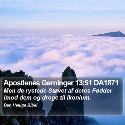 Apostlenes Gerninger 13:51 DA1871 Bible Verse Image