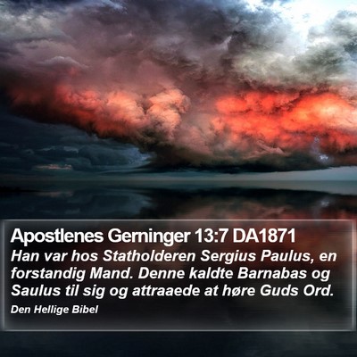 Apostlenes Gerninger 13:7 DA1871 Bible Verse Image