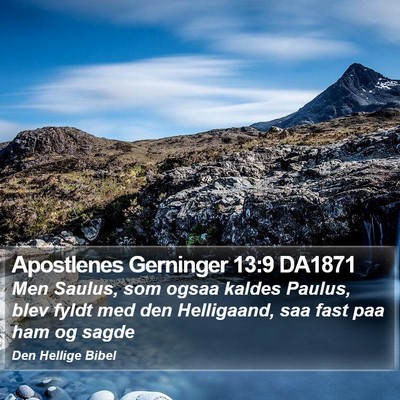 Apostlenes Gerninger 13:9 DA1871 Bible Verse Image