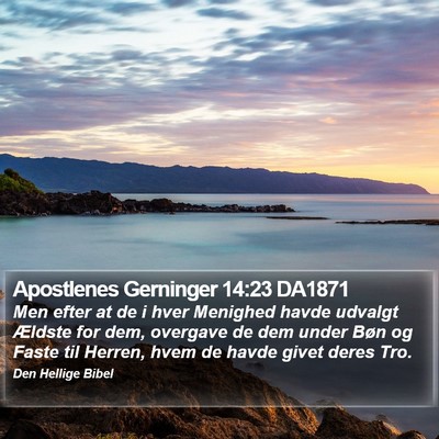 Apostlenes Gerninger 14:23 DA1871 Bible Verse Image