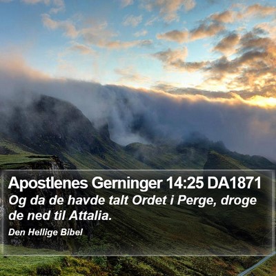 Apostlenes Gerninger 14:25 DA1871 Bible Verse Image