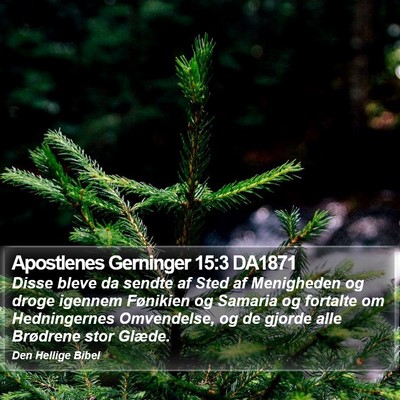Apostlenes Gerninger 15:3 DA1871 Bible Verse Image