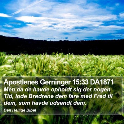 Apostlenes Gerninger 15:33 DA1871 Bible Verse Image