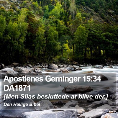 Apostlenes Gerninger 15:34 DA1871 Bible Verse Image