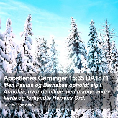 Apostlenes Gerninger 15:35 DA1871 Bible Verse Image