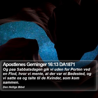 Apostlenes Gerninger 16:13 DA1871 Bible Verse Image