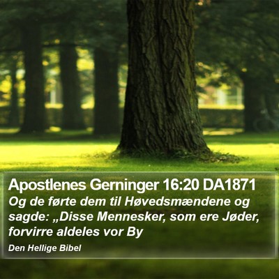 Apostlenes Gerninger 16:20 DA1871 Bible Verse Image