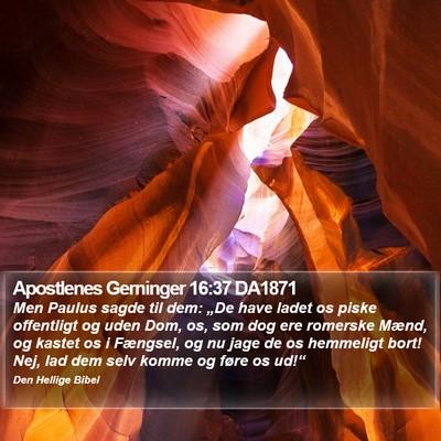 Apostlenes Gerninger 16:37 DA1871 Bible Verse Image