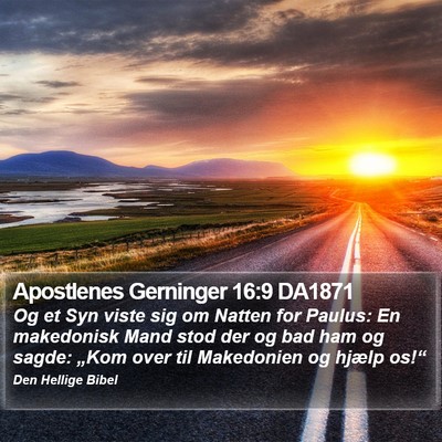 Apostlenes Gerninger 16:9 DA1871 Bible Verse Image