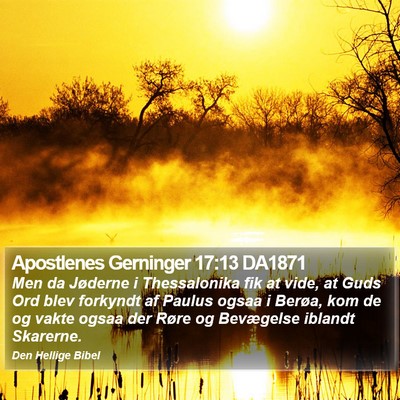 Apostlenes Gerninger 17:13 DA1871 Bible Verse Image