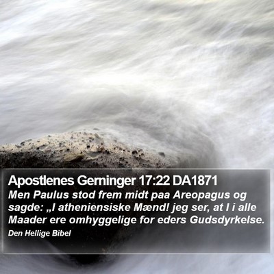 Apostlenes Gerninger 17:22 DA1871 Bible Verse Image