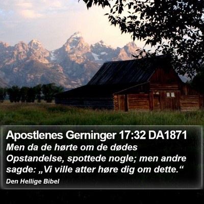 Apostlenes Gerninger 17:32 DA1871 Bible Verse Image