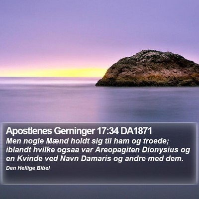 Apostlenes Gerninger 17:34 DA1871 Bible Verse Image