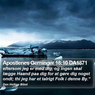 Apostlenes Gerninger 18:10 DA1871 Bible Verse Image