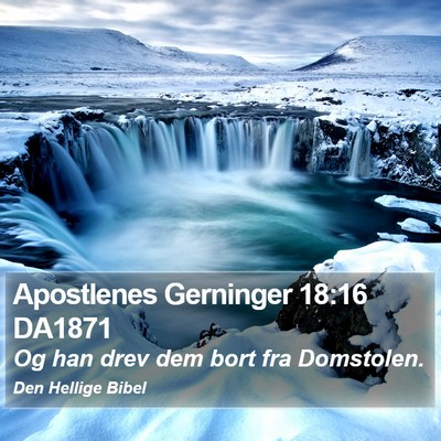 Apostlenes Gerninger 18:16 DA1871 Bible Verse Image