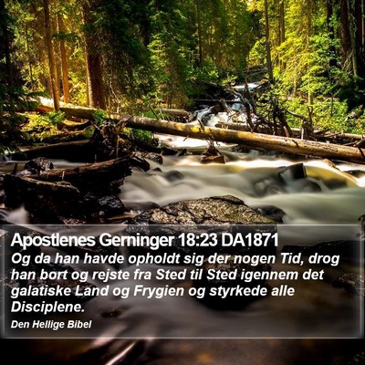 Apostlenes Gerninger 18:23 DA1871 Bible Verse Image