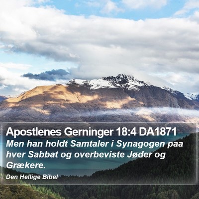Apostlenes Gerninger 18:4 DA1871 Bible Verse Image