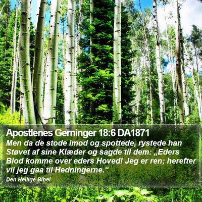 Apostlenes Gerninger 18:6 DA1871 Bible Verse Image