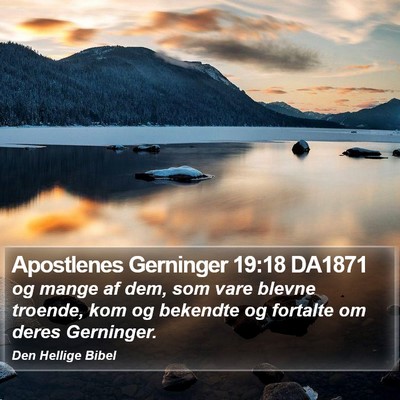 Apostlenes Gerninger 19:18 DA1871 Bible Verse Image