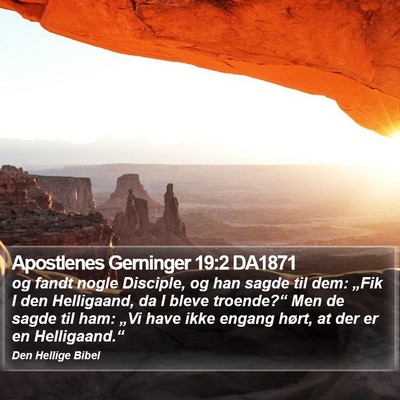Apostlenes Gerninger 19:2 DA1871 Bible Verse Image