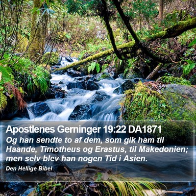 Apostlenes Gerninger 19:22 DA1871 Bible Verse Image