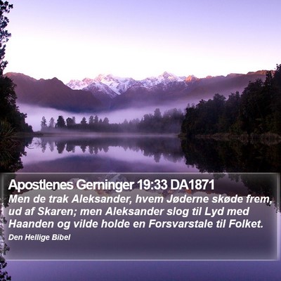 Apostlenes Gerninger 19:33 DA1871 Bible Verse Image