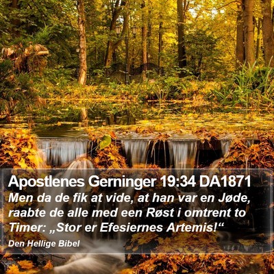 Apostlenes Gerninger 19:34 DA1871 Bible Verse Image