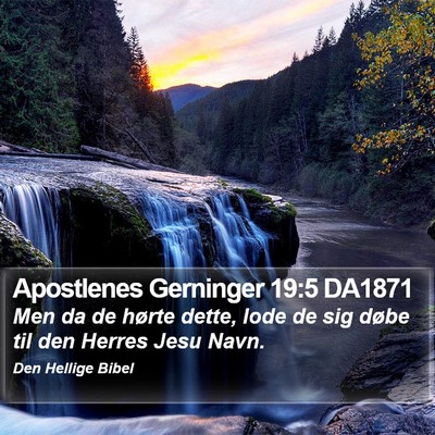 Apostlenes Gerninger 19:5 DA1871 Bible Verse Image