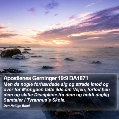 Apostlenes Gerninger 19:9 DA1871 Bible Verse Image