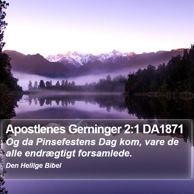 Apostlenes Gerninger 2:1 DA1871 Bible Verse Image