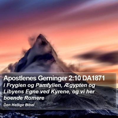 Apostlenes Gerninger 2:10 DA1871 Bible Verse Image