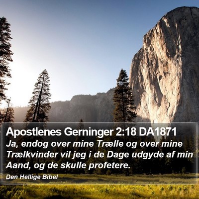 Apostlenes Gerninger 2:18 DA1871 Bible Verse Image
