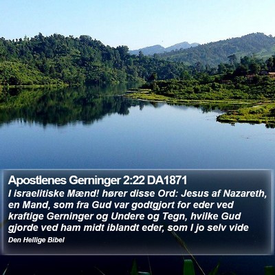 Apostlenes Gerninger 2:22 DA1871 Bible Verse Image