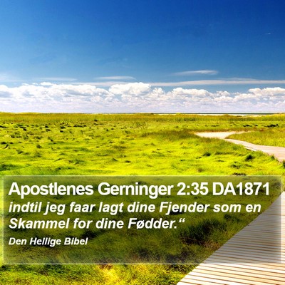 Apostlenes Gerninger 2:35 DA1871 Bible Verse Image