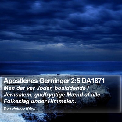Apostlenes Gerninger 2:5 DA1871 Bible Verse Image