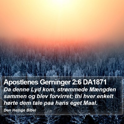 Apostlenes Gerninger 2:6 DA1871 Bible Verse Image