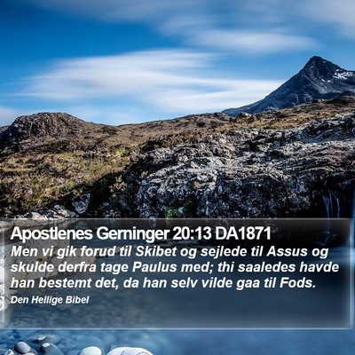 Apostlenes Gerninger 20:13 DA1871 Bible Verse Image