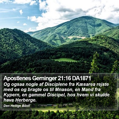 Apostlenes Gerninger 21:16 DA1871 Bible Verse Image