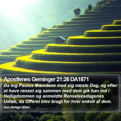 Apostlenes Gerninger 21:26 DA1871 Bible Verse Image