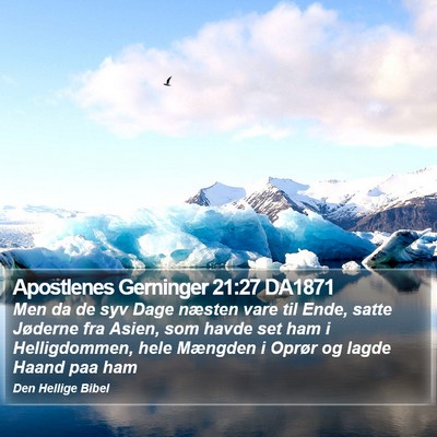 Apostlenes Gerninger 21:27 DA1871 Bible Verse Image