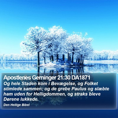 Apostlenes Gerninger 21:30 DA1871 Bible Verse Image
