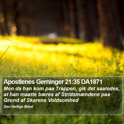 Apostlenes Gerninger 21:35 DA1871 Bible Verse Image