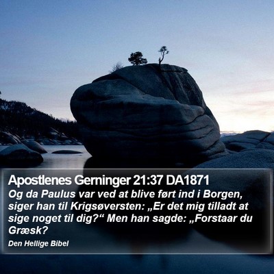 Apostlenes Gerninger 21:37 DA1871 Bible Verse Image